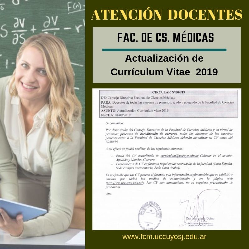 Circular Nº4 CV 2019