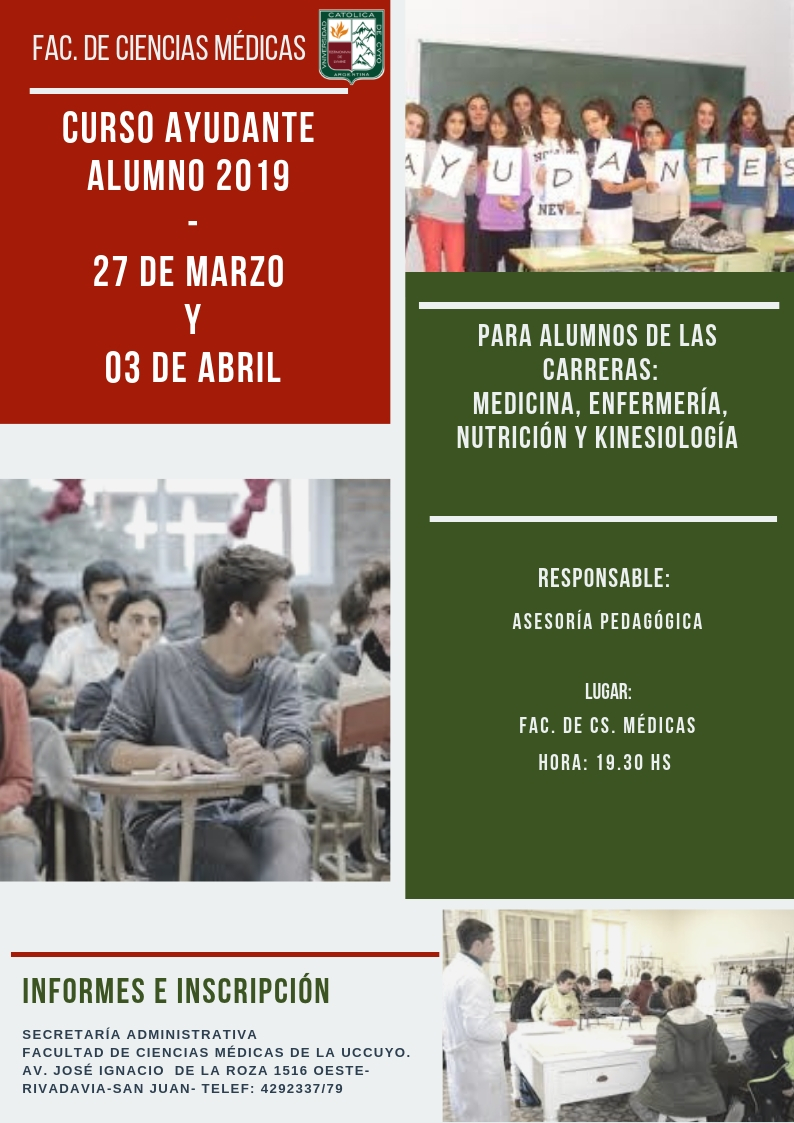 Curso ayudante alumno 2019