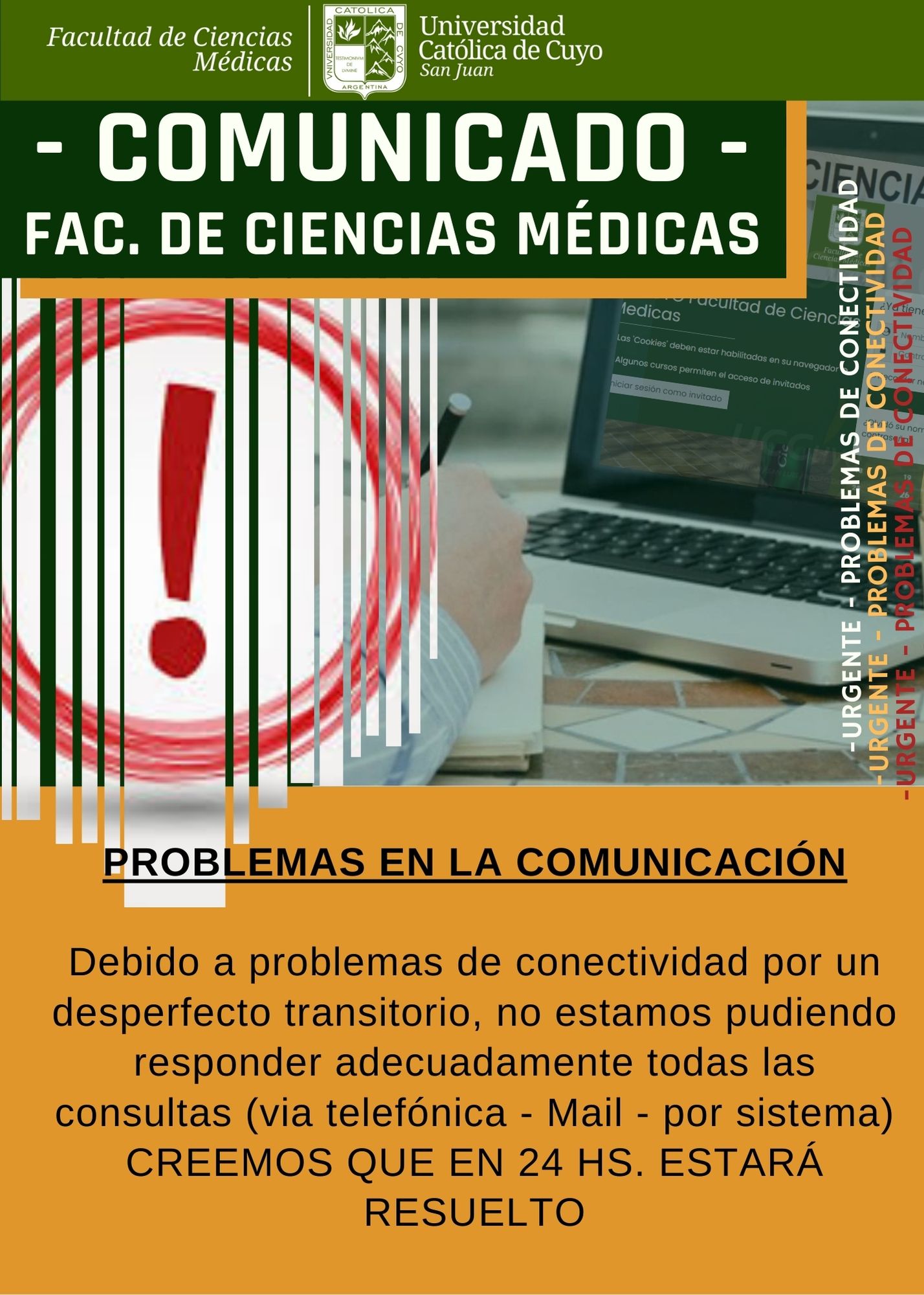 comunicado problemas de comunicacion