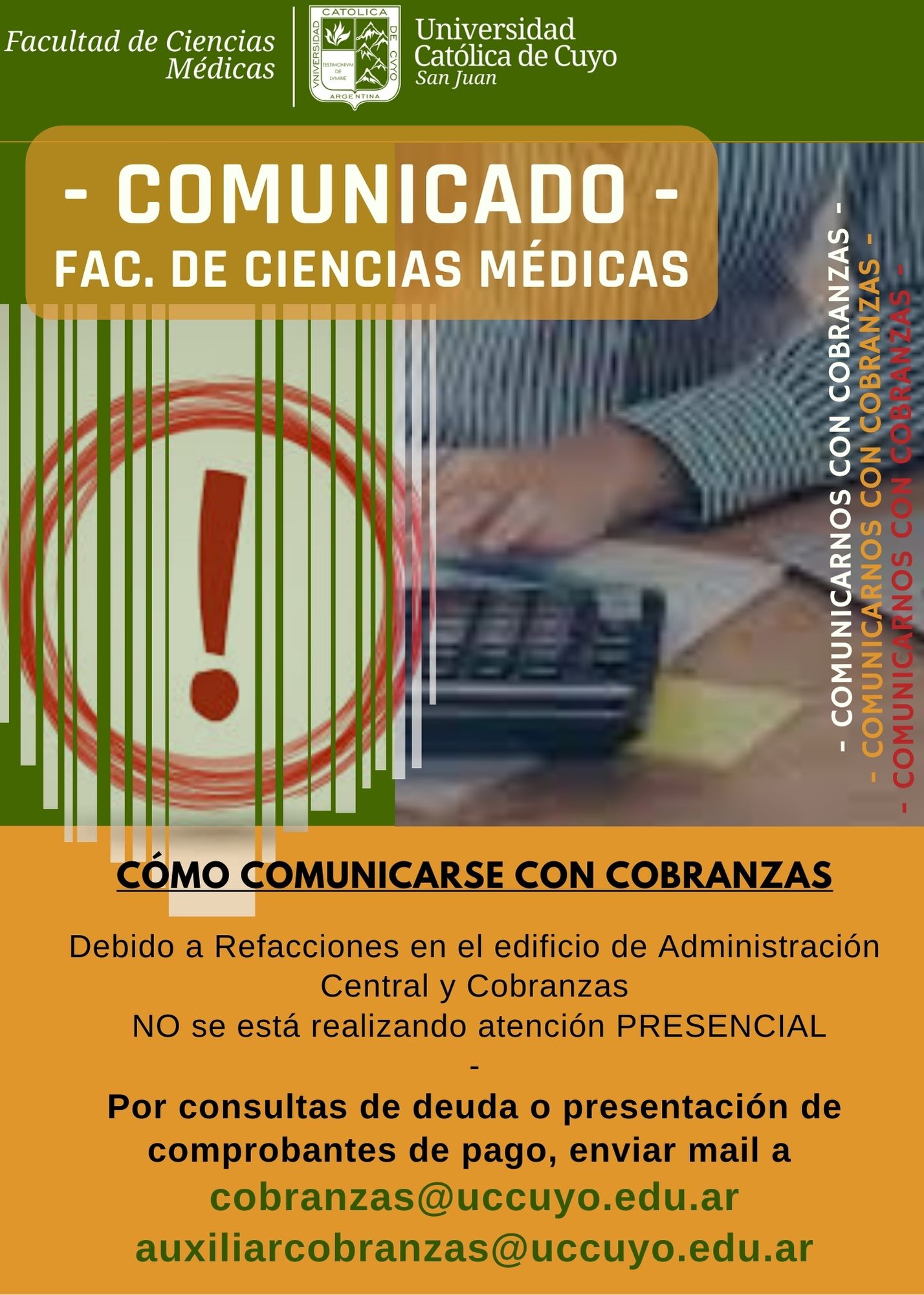 Contacto con cobranzas julio 2022